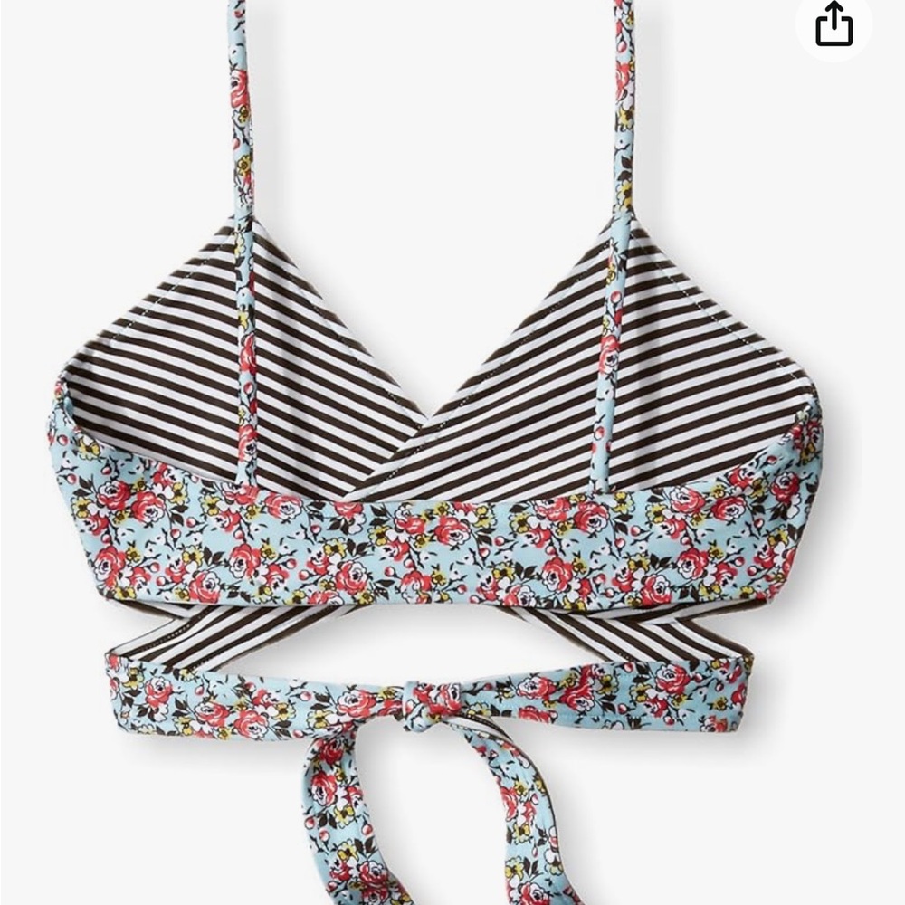 L*Space Women's Chloe Liberty Love Wrap Bikini Top - Picture 2 of 4